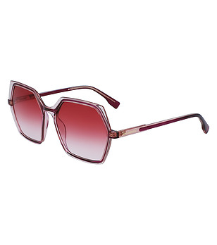 Дамски слънчеви очила с червени рамки снимка