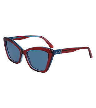 Дамски слънчеви очила с тъмночервена рамка снимка