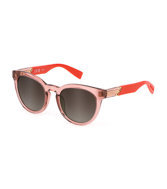 Дамски слънчеви очила с рамки в розово снимка