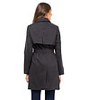 Черен дамски шлифер -1 снимка