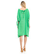 Ленена оversize рокля в зелено-1 снимка