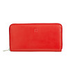 Голям червен дамски кожен портфейл Francie с RFID защита-0 снимка