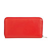Голям червен дамски кожен портфейл Francie с RFID защита-1 снимка
