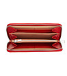 Голям червен дамски кожен портфейл Francie с RFID защита-2 снимка