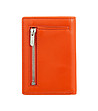 Оранжев мъжки портфейл от естествена кожа с RFID защита-1 снимка
