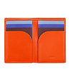 Оранжев мъжки портфейл от естествена кожа с RFID защита-2 снимка