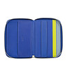 Мъжки кожен син портфейл с RFID защита-2 снимка