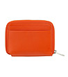 Мъжки кожен оранжев портфейл с RFID защита-1 снимка