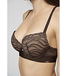 Сутиен в тъмнокафяво с повдигащ ефект Saruni-3 снимка