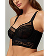 Черен сутиен тип корсет Hola-4 снимка