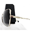 Дамски слънчеви очила със сиви лещи-3 снимка