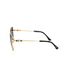 Дамски слънчеви очила със златисти рамки -2 снимка