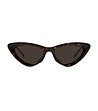 Дамски слънчеви очила в цвят тъмна хавана-1 снимка