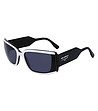 Unisex слънчеви очила в черно и бяло -0 снимка