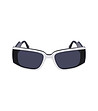 Unisex слънчеви очила в черно и бяло -1 снимка