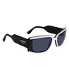 Unisex слънчеви очила в черно и бяло -2 снимка