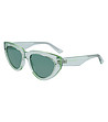 Дамски слънчеви очила с прозрачни рамки в зелен нюанс-0 снимка