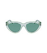 Дамски слънчеви очила с прозрачни рамки в зелен нюанс-1 снимка