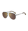 Сребристи мъжки слънчеви очила авиатор-0 снимка