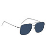 Мъжки сребристи слънчеви очила-2 снимка