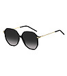 Черни дамски слънчеви очила със златисти дръжки-0 снимка