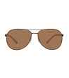 Мъжки слънчеви очила авиатор в кафяво-1 снимка