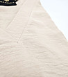 Комплект от блуза и панталонки в светлобежово Radi-4 снимка