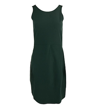 Тъмнозелена рокля без ръкави Vilema снимка