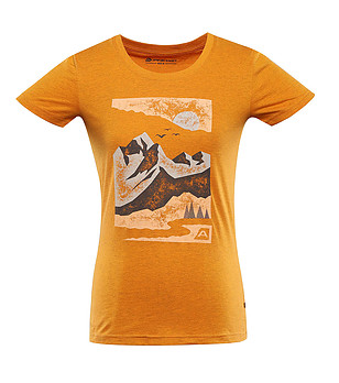Памучна дамска тениска в оранжево Bolena снимка