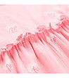 Розова детска рокля с принт Eseqo-4 снимка