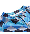 Детска тениска за колоездене в синьо, черно и сиво Lattero-3 снимка
