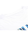 Бяла мъжка тениска Quatr с CoolDry-3 снимка