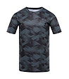 Мъжка тениска в черно и синьо Quatr с CoolDry-0 снимка