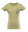 Дамска тениска от органичен памук в зелено Termesa-0 снимка