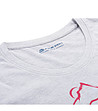 Памучна дамска тениска в сив меланж Bolena-3 снимка
