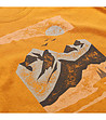 Памучна дамска тениска в оранжево Bolena-4 снимка