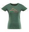 Памучна дамска тениска в тъмнозелено Bolena-0 снимка