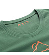 Памучна дамска тениска в тъмнозелено Bolena-3 снимка