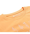 Оранжева памучна дамска тениска Nоrda-3 снимка