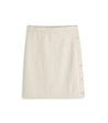 Дамска памучна пола в цвят крем-2 снимка