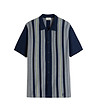 Мъжка риза в синьо и сиво с високо съдържание на памук-2 снимка