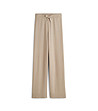 Дамски панталон от памук и лен в бежов цвят Ina-2 снимка