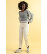 Ефирен пуловер в сив нюанс с високо съдържание на алпака Alice-3 снимка