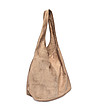 Дамска чанта от естествена кожа в цвят таупе ivia-1 снимка