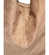 Дамска чанта от естествена кожа в цвят таупе ivia-2 снимка