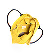 Дамска чанта в жълто от естествен велур Zira-3 снимка