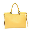 Дамска жълта чанта от естествена кожа Diana-0 снимка
