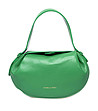 Дамска зелена кожена чанта Novara-0 снимка