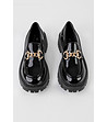 Дамски черни лачени обувки Francisca-2 снимка