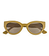 Кафяви дамски слънчеви очила Everleigh -3 снимка